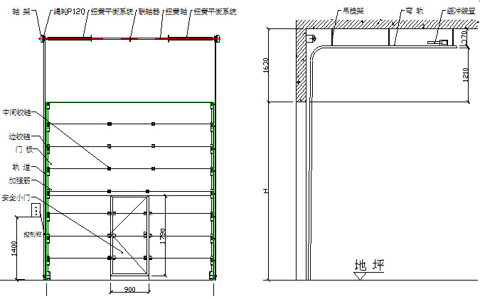 電動滑升門